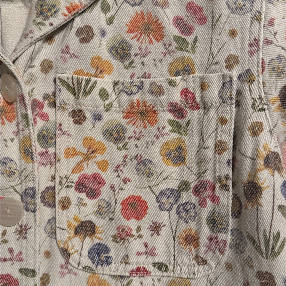 Rachel Antonoff Matthew Pressed Flowers Button Up Jumpsuit L - Picture 14 of 15